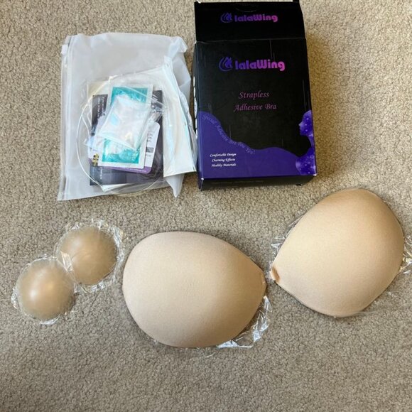 LALAWING Strapless Adhesive Bra - Picture 3 of 6